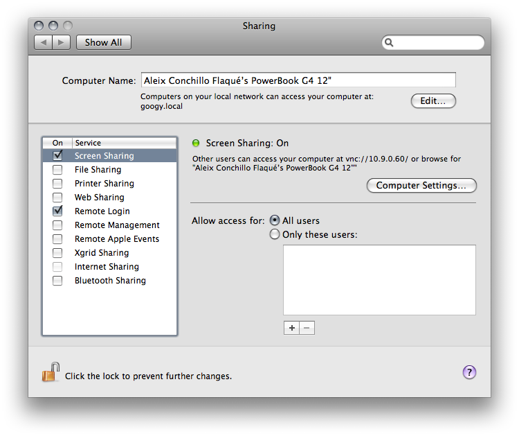 Screen Sharing Download Mac Os X